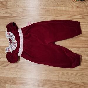 Vintage Sylvia White for Neiman Marcus velvet Romper size XL